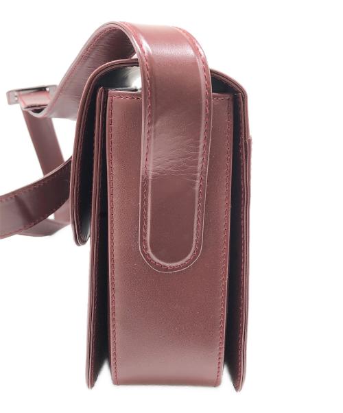 Cartier（カルティエ）Cartier (カルティエ) ターンロックショルダーバッグ　マストライン ワインレッドの古着・服飾アイテム