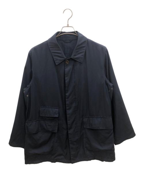 Aquascutum（アクアスキュータム）Aquascutum (アクアスキュータム) ステンカラーコート ネイビー サイズ:Mの古着・服飾アイテム