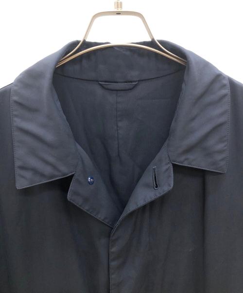 Aquascutum（アクアスキュータム）Aquascutum (アクアスキュータム) ステンカラーコート ネイビー サイズ:Mの古着・服飾アイテム