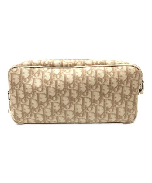 Christian Dior（クリスチャン ディオール）Christian Dior (クリスチャン ディオール) 刺繍ショルダーバッグ  トロッター ベージュの古着・服飾アイテム