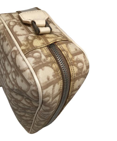 Christian Dior（クリスチャン ディオール）Christian Dior (クリスチャン ディオール) 刺繍ショルダーバッグ  トロッター ベージュの古着・服飾アイテム