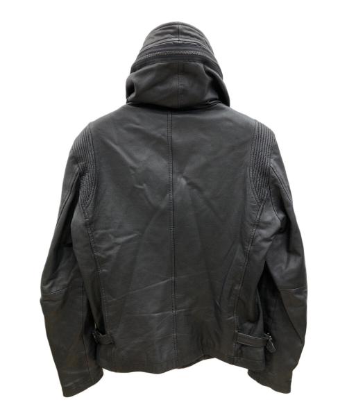 KATHARINE HAMNETT（キャサリンハムネット）KATHARINE HAMNETT (キャサリンハムネット) レザージャケット ブラック サイズ:Lの古着・服飾アイテム