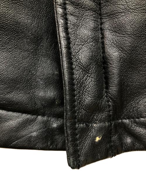 KATHARINE HAMNETT（キャサリンハムネット）KATHARINE HAMNETT (キャサリンハムネット) レザージャケット ブラック サイズ:Lの古着・服飾アイテム