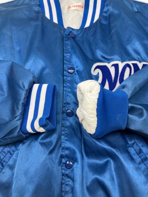 TOYOTA（トヨタ）TOYOTA (トヨタ) 90sスタジャン 野茂英雄  NOMO ドジャース 古着 ブルー サイズ:不明の古着・服飾アイテム
