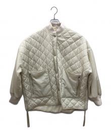 Adam et Rope（アダム エ ロペ）の古着「キルティングジャケット」｜ベージュ