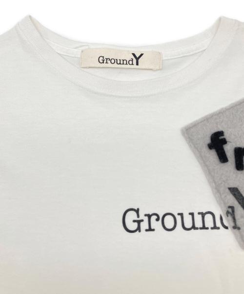 GROUND Y（グラウンドワイ）GROUND Y (グラウンドワイ) パッチワークTシャツ ホワイト サイズ:2の古着・服飾アイテム