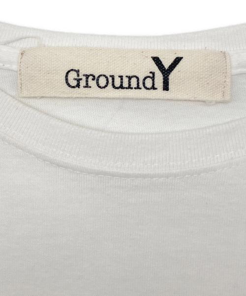GROUND Y（グラウンドワイ）GROUND Y (グラウンドワイ) パッチワークTシャツ ホワイト サイズ:2の古着・服飾アイテム