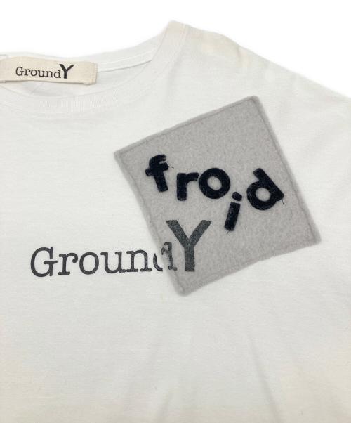 GROUND Y（グラウンドワイ）GROUND Y (グラウンドワイ) パッチワークTシャツ ホワイト サイズ:2の古着・服飾アイテム