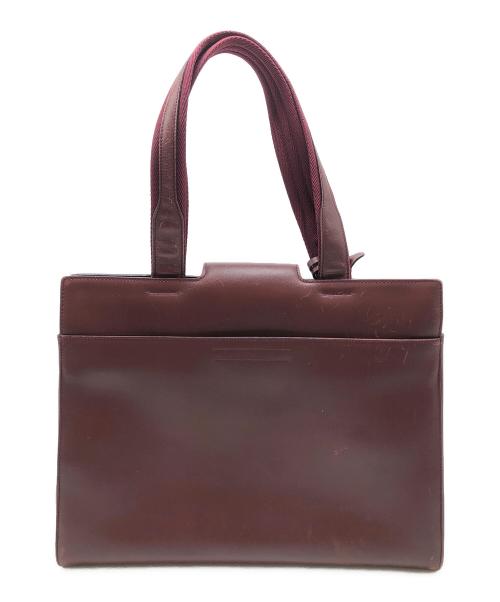 PRADA（プラダ）PRADA (プラダ) ハンドバッグ ワインレッドの古着・服飾アイテム