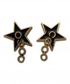 CHANELシャネル）の古着「ココスター」｜ゴールド×ブラック