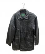 Vallemossoヴァッレモッソ）の古着「ラムレザージャケット」｜ブラック