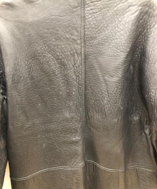 Vallemosso（ヴァッレモッソ）VALLEMOSSO (ヴァッレモッソ) ラムレザージャケット ブラック サイズ:Lの古着・服飾アイテム