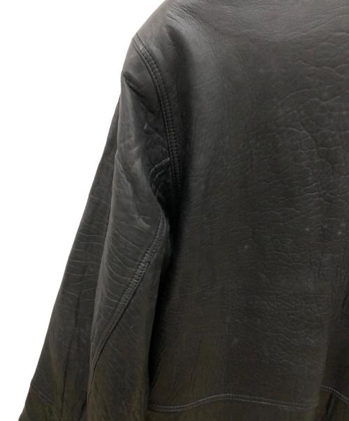 Vallemosso（ヴァッレモッソ）VALLEMOSSO (ヴァッレモッソ) ラムレザージャケット ブラック サイズ:Lの古着・服飾アイテム