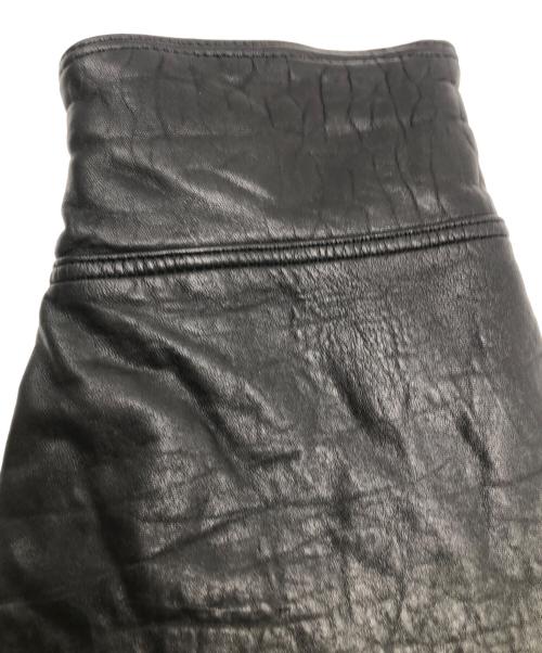 Vallemosso（ヴァッレモッソ）VALLEMOSSO (ヴァッレモッソ) ラムレザージャケット ブラック サイズ:Lの古着・服飾アイテム