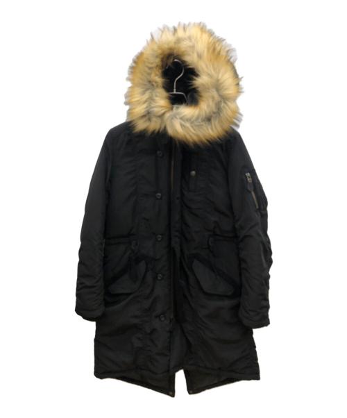 AVIREX Belle（アヴィレックス ベル）AVIREX BELLE (アヴィレックス ベル) 中綿コート ブラック サイズ:Lの古着・服飾アイテム