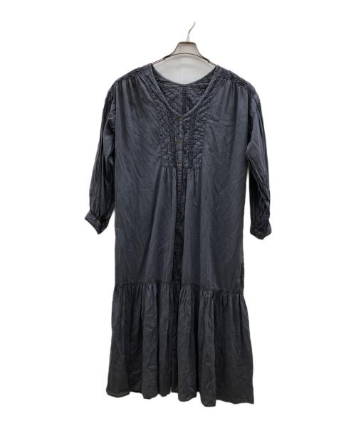 cardo fabrica（カルドファブリカ）cardo fabrica (カルドファブリカ) シャツワンピース ネイビー サイズ:FREEの古着・服飾アイテム