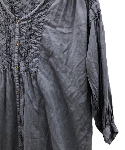 cardo fabrica（カルドファブリカ）cardo fabrica (カルドファブリカ) シャツワンピース ネイビー サイズ:FREEの古着・服飾アイテム