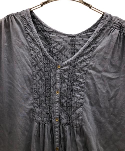 cardo fabrica（カルドファブリカ）cardo fabrica (カルドファブリカ) シャツワンピース ネイビー サイズ:FREEの古着・服飾アイテム