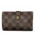 LOUIS VUITTON（ルイ ヴィトン）の古着「2つ折り財布　ダミエ」｜ブラウン