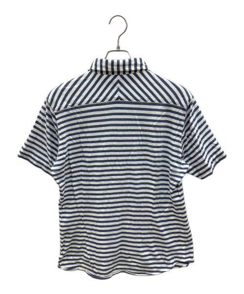 Vivienne Westwood man（ヴィヴィアン ウェストウッド マン）Vivienne Westwood man (ヴィヴィアン ウェストウッド マン) 半袖ボーダーシャツ 16SS Y2K ホワイト×ネイビー サイズ:50の古着・服飾アイテム