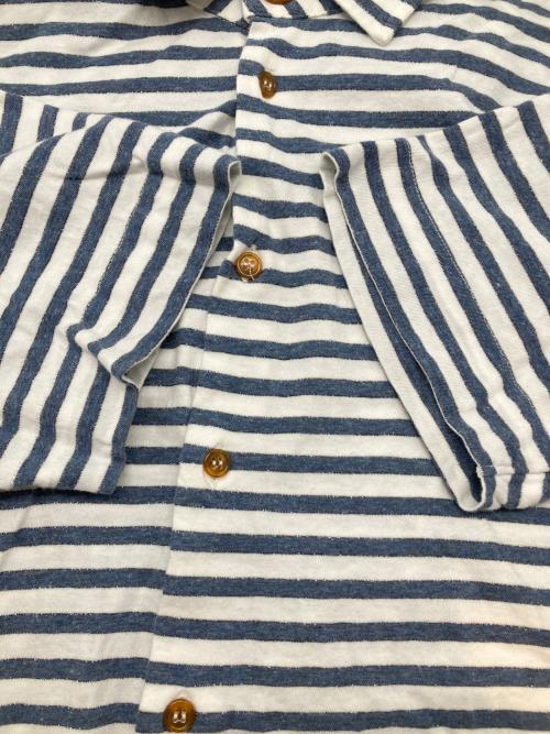 Vivienne Westwood man（ヴィヴィアン ウェストウッド マン）Vivienne Westwood man (ヴィヴィアン ウェストウッド マン) 半袖ボーダーシャツ 16SS Y2K ホワイト×ネイビー サイズ:50の古着・服飾アイテム