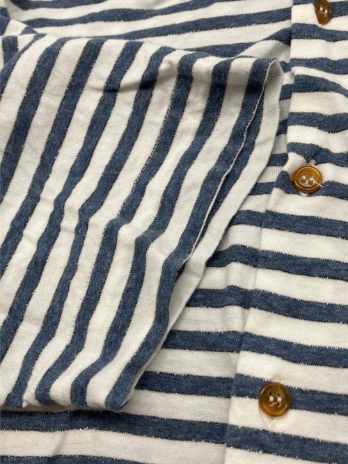 Vivienne Westwood man（ヴィヴィアン ウェストウッド マン）Vivienne Westwood man (ヴィヴィアン ウェストウッド マン) 半袖ボーダーシャツ 16SS Y2K ホワイト×ネイビー サイズ:50の古着・服飾アイテム