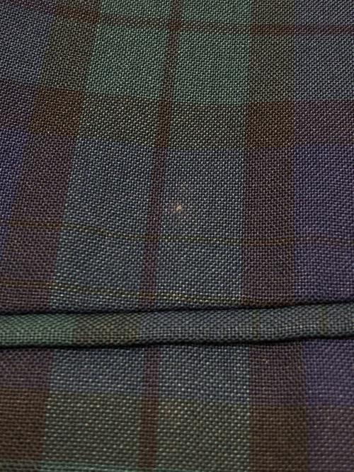 J.PRESS（ジェイプレス）J.PRESS (ジェイプレス) 3Bテーラードジャケット　タータンチェック ネイビー×グリーン サイズ:C-90 W-78 T-165の古着・服飾アイテム