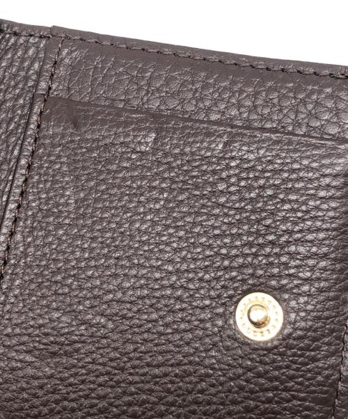 ATAO（アタオ）ATAO (アタオ) 3つ折り財布　ハート柄 ブラウンの古着・服飾アイテム