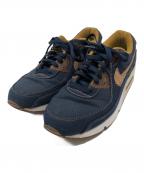 NIKEナイキ）の古着「Air Max 90 SE」｜ネイビー×ブラウン