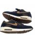 中古・古着 NIKE (ナイキ) Air Max 90 SE ネイビー×ブラウン サイズ:26.5cm：8000円