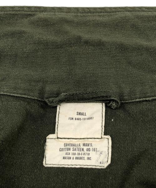 US ARMY（ユーエスアーミー）US ARMY (ユーエスアーミー) 70sジャンプスーツ MASON&HUGHES社 アメリカ軍/古着 カーキ サイズ:Sの古着・服飾アイテム