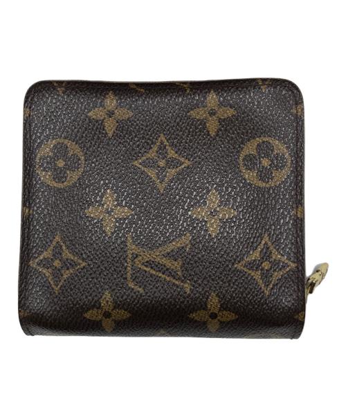 LOUIS VUITTON（ルイ ヴィトン）LOUIS VUITTON (ルイ ヴィトン) 2つ折り財布　モノグラム　コンパクトジップ ブラウンの古着・服飾アイテム