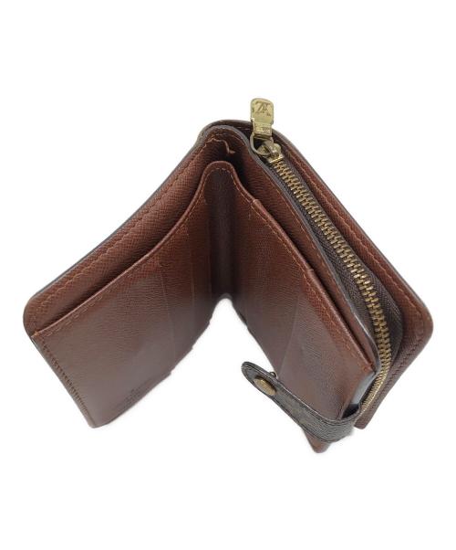 LOUIS VUITTON（ルイ ヴィトン）LOUIS VUITTON (ルイ ヴィトン) 2つ折り財布　モノグラム　コンパクトジップ ブラウンの古着・服飾アイテム