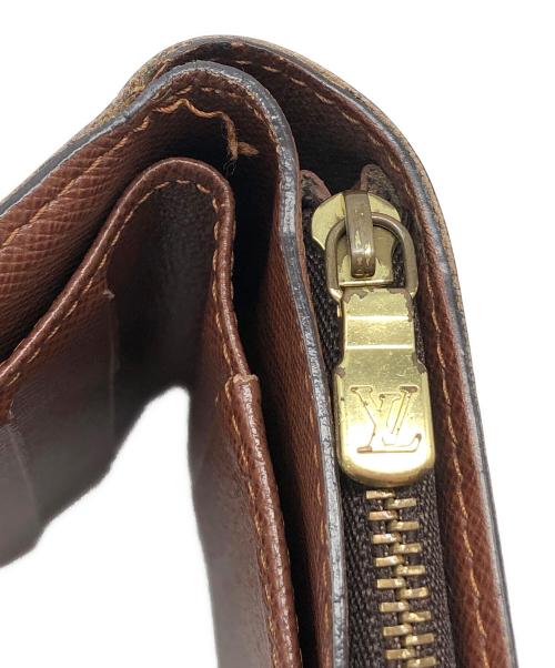 LOUIS VUITTON（ルイ ヴィトン）LOUIS VUITTON (ルイ ヴィトン) 2つ折り財布　モノグラム　コンパクトジップ ブラウンの古着・服飾アイテム