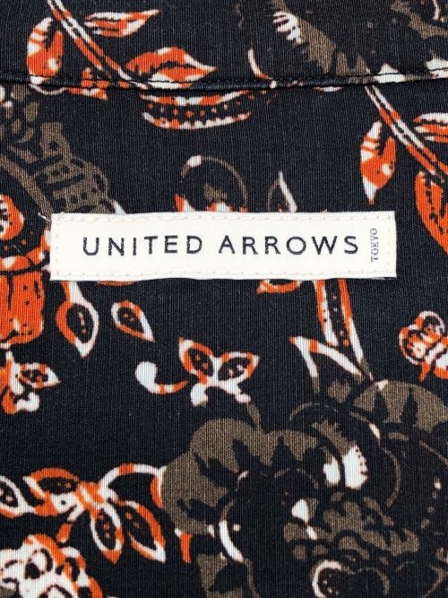 UNITED ARROWS（ユナイテッドアローズ）UNITED ARROWS (ユナイテッドアローズ) 半袖シャツ ブラック×ブラウン サイズ:Sの古着・服飾アイテム