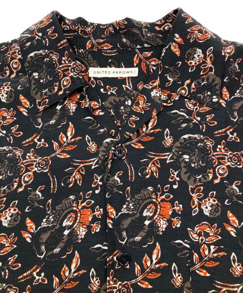 UNITED ARROWS（ユナイテッドアローズ）UNITED ARROWS (ユナイテッドアローズ) 半袖シャツ ブラック×ブラウン サイズ:Sの古着・服飾アイテム