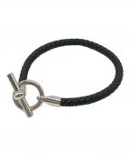 HERMESエルメス）の古着「グレナンH」｜ブラック×シルバーカラー