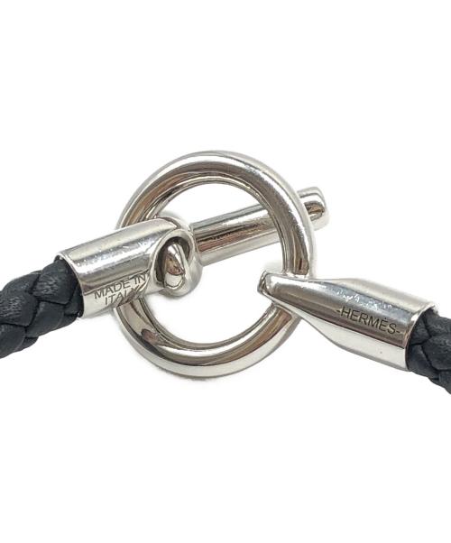 HERMES（エルメス）HERMES (エルメス) グレナンH ブラック×シルバーカラーの古着・服飾アイテム