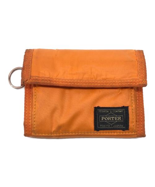 PORTER（ポーター）PORTER (ポーター) 3つ折り財布 オレンジの古着・服飾アイテム