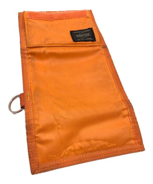 PORTER（ポーター）PORTER (ポーター) 3つ折り財布 オレンジの古着・服飾アイテム