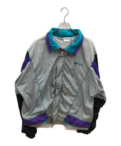 GIVENCHY（ジバンシィ）GIVENCHY (ジバンシィ) 90sナイロンジャケット グレー×パープル サイズ:XLの古着・服飾アイテム