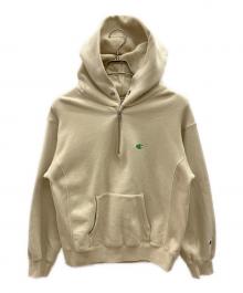 Champion REVERSE WEAVE（チャンピオン リバース ウィーブ）の古着「プルオーバーパーカー」｜ベージュ
