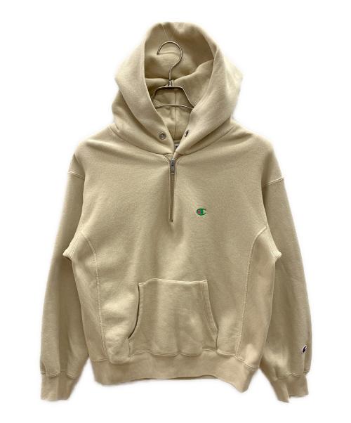 Champion REVERSE WEAVE（チャンピオン リバース ウィーブ）Champion REVERSE WEAVE (チャンピオン リバース ウィーブ) プルオーバーパーカー ベージュ サイズ:Lの古着・服飾アイテム