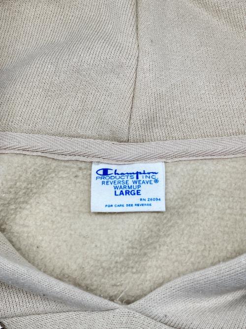Champion REVERSE WEAVE（チャンピオン リバース ウィーブ）Champion REVERSE WEAVE (チャンピオン リバース ウィーブ) プルオーバーパーカー ベージュ サイズ:Lの古着・服飾アイテム