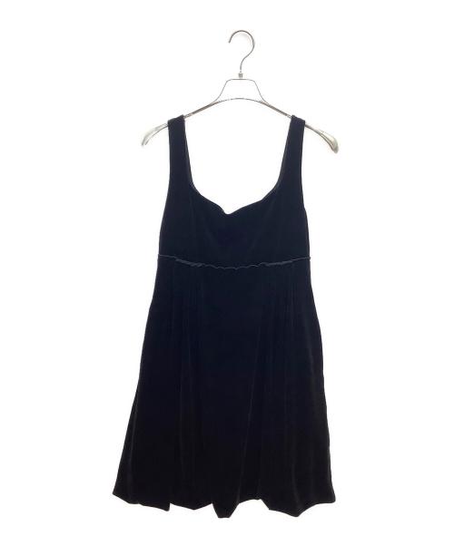 VELOUR NOIR by FOXEY NEWYORK（ベロア ノワール by フォクシー ニューヨーク）VELOUR NOIR by FOXEY NEWYORK (ベロア ノワール by フォクシー ニューヨーク) ベロアワンピース ブラック サイズ:42の古着・服飾アイテム