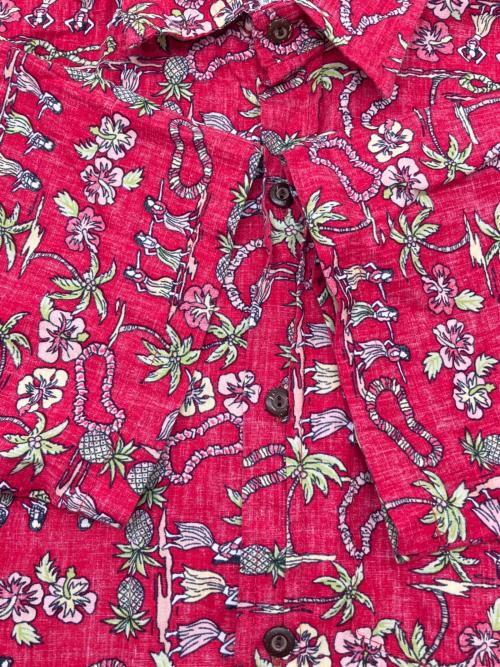 TWO PALMS（トゥーパームス）TWO PALMS (トゥーパームス) アロハシャツ レッド サイズ:不明の古着・服飾アイテム