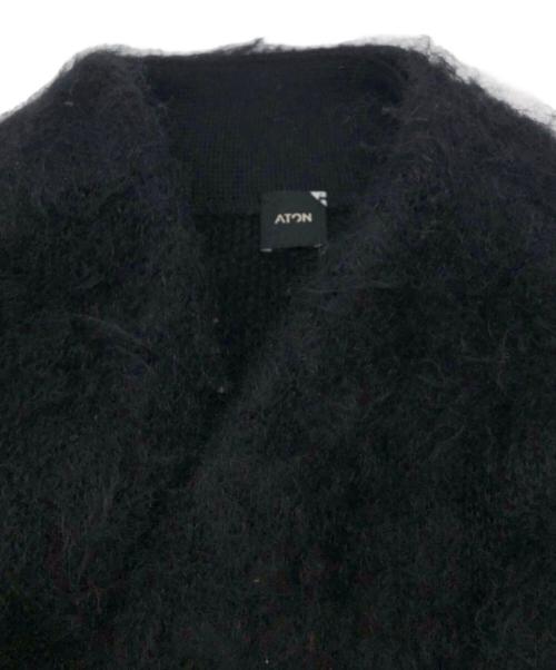 ATON（エイトン）ATON (エイトン) カーディガン ブラック サイズ:Freeの古着・服飾アイテム