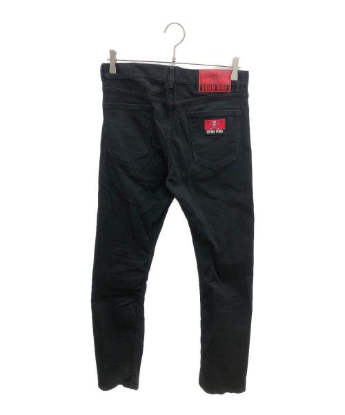 CREAM SODA（クリームソーダ）CREAM SODA (クリームソーダ) ブラックスリムパンツ ブラック サイズ:Mの古着・服飾アイテム