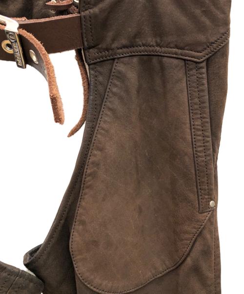 DEGNER（デグナー）DEGNER (デグナー) レザーチャップス ブラウン サイズ:Sの古着・服飾アイテム