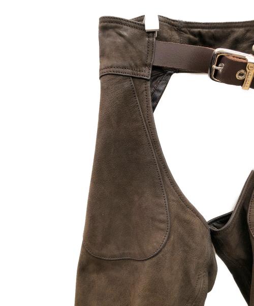 DEGNER（デグナー）DEGNER (デグナー) レザーチャップス ブラウン サイズ:Sの古着・服飾アイテム